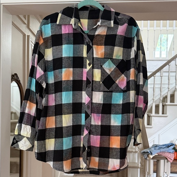 NWT Wild Fable Multicolored Flannel - Picture 1 of 6
